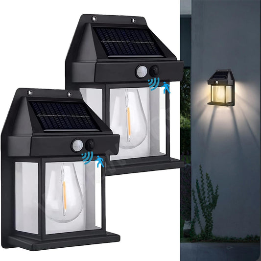 Smart Solar Interaction Wall Lamp With 3-Motion Sensor