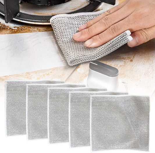 Multipurpose Stainless Steel Non-Scrachatable Dishwashing Rags